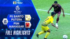 Berita video highlights laga lanjutan BRI Liga 1 2022/2023 antara Barito Putera melawan PSM Makassar yang berakhir dengan skor 1-1, Selasa (10/1/2023) sore hari WIB.