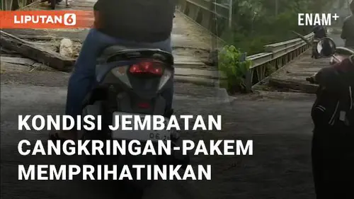 VIDEO: Masyarakat Resah Akibat Kondisi Jembatan Cangkringan-Pakem Memprihatinkan