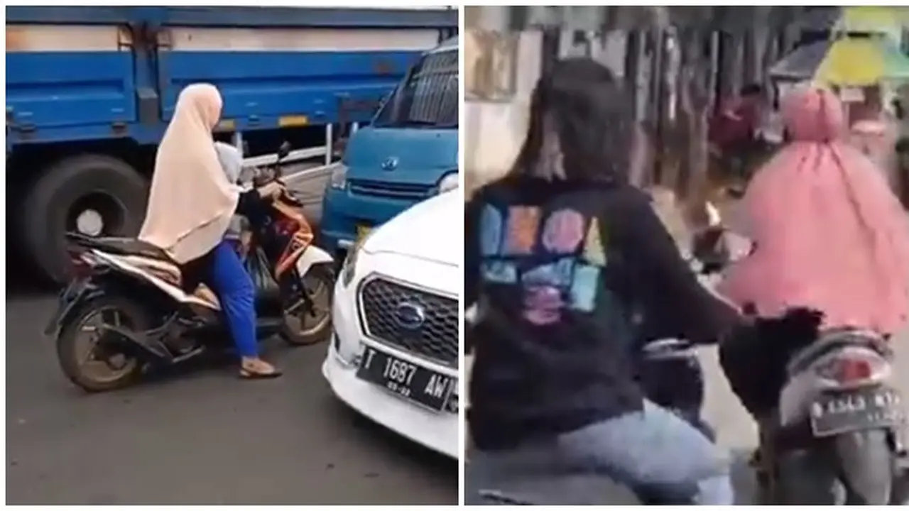 6 Aksi Ibu-ibu di Jalanan Bikin Was-was Sekaligus Geleng Kepala