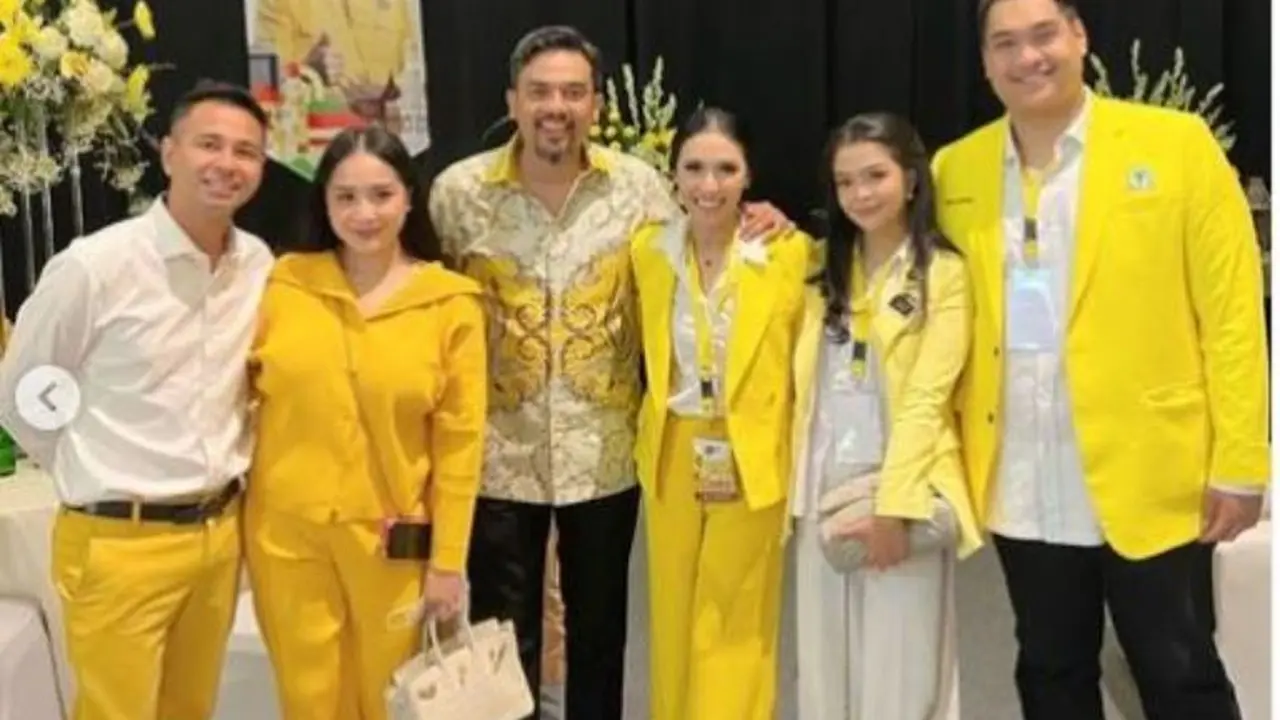 Tampilan Mewah Nagita Slavina di Acara Ultah Partai Politik, Bawa Tas Seharga Rp1,6 Miliar
