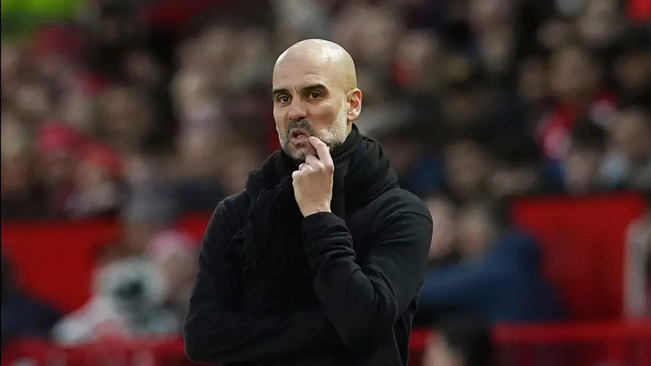 Ekspresi Pep Guardiola Saat Manchester City Dihajar MU