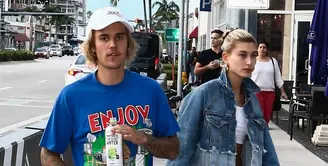 Akhir minggu kemarin, Justin Bieber dan Hailey Baldwin menghabiskan waktu bersama di Miami. (Entertainment Tonight)