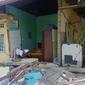 Sejumlah bangunan di Kabupaten Pasaman Barat, Sumatera Barat, dilaporkan rusak akibat gempa beruntun Magnitudo 6,2 dan 5,2 yang terjadi pada Jumat (25/2/2022), pukul 08.39 WIB. (Liputan6.com/ Novia Harlina)