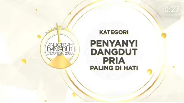 Dalam nominasi Penyanyi Dangdut Pria Paling di Hati, Mansyur S bersaing dengan pedangdut muda