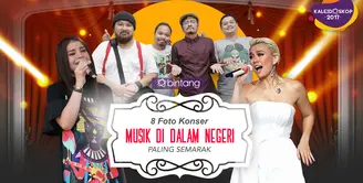 Sepanjang tahun 2017 sejumlah musisi Tanah Air telah menggelar konser, dan berikut adalah 8 konser artis dalam negeri yang paling semarak di tahun 2017. (DI: Muhammad Iqbal Nurfajri/Bintang.com)