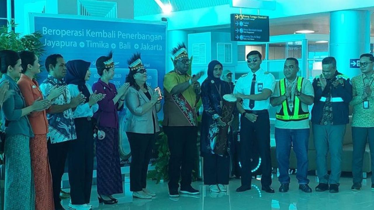 Garuda Indonesia Aktifkan Kembali Rute Timika-Denpasar, Dorong Konektivitas dan Ekonomi Lokal