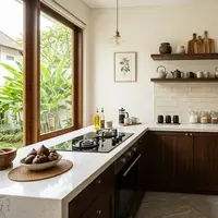 Dapur sederhana tapi terlihat mahal. [AI Generated]