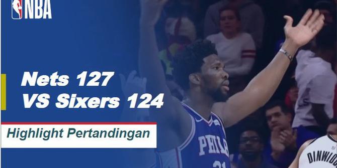 Cuplikan Hasil Pertandingan NBA : Nets 127 VS Sixers 124