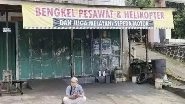 6 Potret Bengkel Tapi Bukan untuk Motor Ini Nyeleneh, Bikin Tepuk Jidat