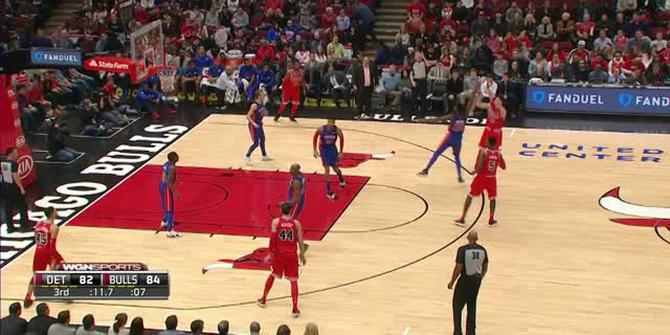 VIDEO : GAME RECAP NBA 2017-2018, Bulls 107 vs Pistons 105
