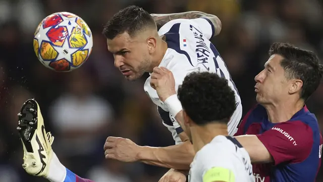 Lucas Hernandez - Robert Lewandowksi - Barcelona vs PSG