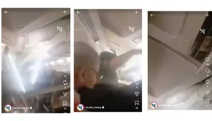 Plafon Pesawat Sepehran Airlines Ambruk Saat Terbang, Penumpang Teriak Ketakutan