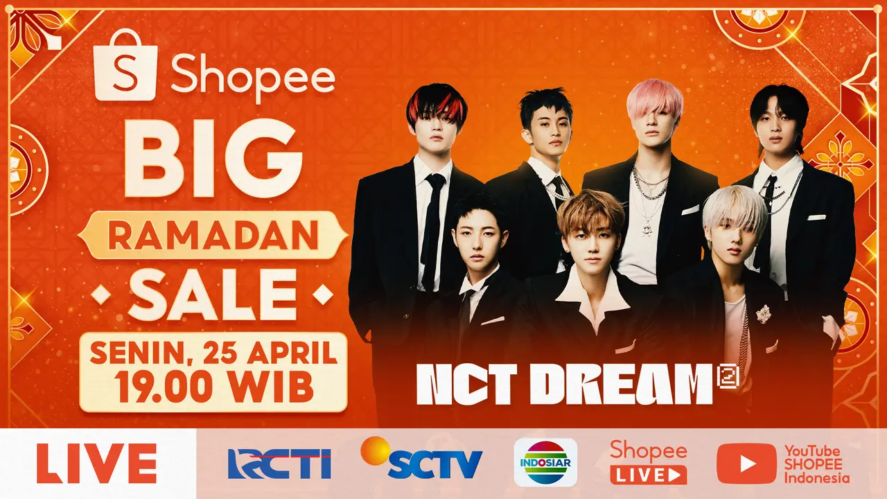 NCT Dream di puncak acara Shopee.