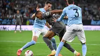 Skor 2-1 untuk kemenangan Real Madrid bertahan hingga akhir laga. Saat ini, Real Madrid berada di posisi dua klasemen dengan 24 poin dari 10 laga yang sudah dimainkan. (MIGUEL RIOPA/AFP)