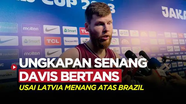 Berita video, bintang Oklahoma City Thunder, Davis Bertans, ungkapkan kegembiraannya setelah Timnas Latvia berhasil menang atas Timnas Brazil dan melaju ke perempat final FIBA World Cup 2023.