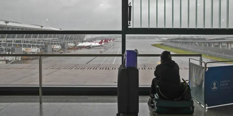 Bandara di Shanghai Ditutup Gara-Gara Topan In-Fa