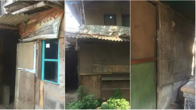 Dalam keadaan serba terbatas, tidak ada ekspresi kesedihan yang terpancar dari raut muka anak ini.