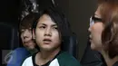 Istri komedian Aming, Evelyn saat jumpa pers di kawasan Permata Hijau, Jakarta, Jumat (3/3). Evelyn menolak cerai karena permohonan cerai Aming tak beralasan. (Liputan6.com/Herman Zakharia)