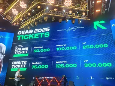 Gaikindo Indonesia International Auto Show (GIIAS) 2025 digelar 24 Juli hingga 3 Agustus 2025 di ICE BSD City, Tangerang. Selama 11 hari pameran, GIIAS 2025 akan menghadirkan berbagai hal menarik yang bisa dinikmati semua kalangan, mulai dari peluncuran kendaraan terbaru dengan teknologi dan inovasi terkini, hingga aktivitas seru untuk keluarga. (Liputan6.com/Arief Aszhari)
