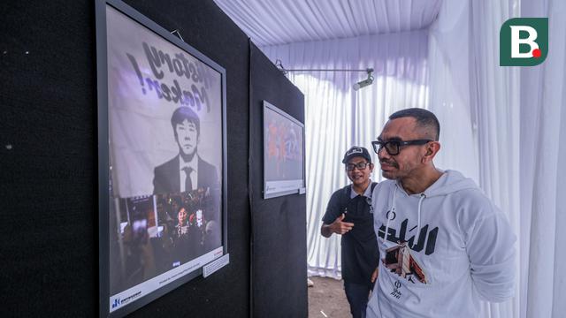  Rizky Ridho Kenang Selebrasi Emosional di Kualifikasi Piala Dunia 2026 saat Pameran Foto Media Cup 2025