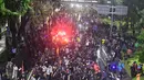 Affan Kurniawan tewas dilindas kendaraan taktis (rantis) Brimob saat terjadi kerusuhan saat aksi massa di kawasan Pejompongan pada Kamis malam, 28 Agustus 2025. (merdeka.com/Arie Basuki)