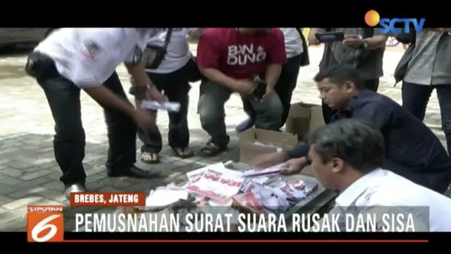 Sebagian besar kerusakan surat suara, karena robek, berlubang, cetakan tidak jelas, dan potongan tidak sesuai.