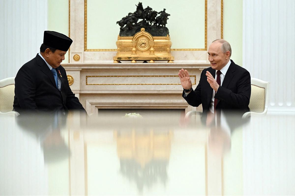 FOTO: Prabowo dan Putin Bahas Penguatan Kerja Sama Strategis di Moskow