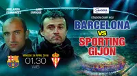 Barcelona vs Sporting Gijon (Liputan6.com/Abdillah)