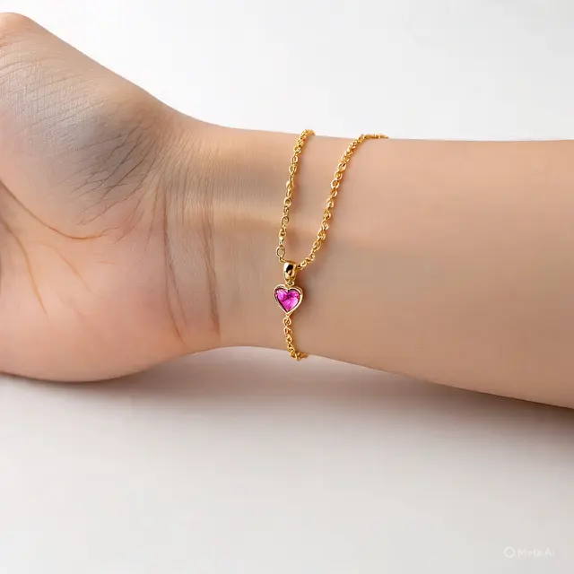 Model Gelang Emas Rantai 5 Gram dengan Permata