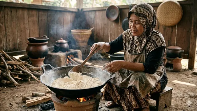Cara Menyangrai Tepung Terigu untuk Kue Kering (Foto: Gemini AI)