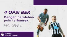 Berita Video, 5 Bek Dengan Poin Terbanyak Saat Ini di GW 11