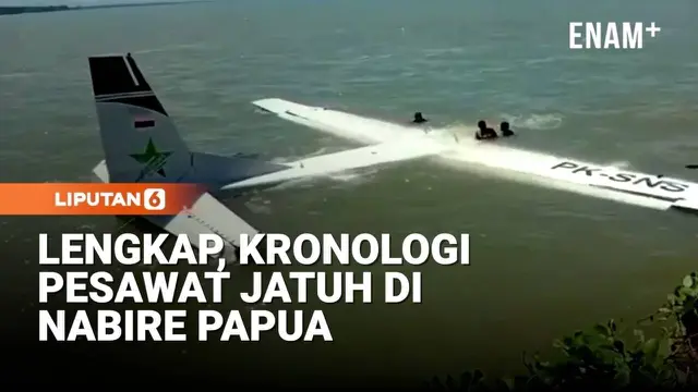 Pesawat Jatuh di Nabire Usai Lepas Landas