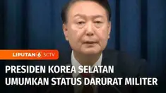 Presiden Korea Selatan, Yoon Suk Yeol mengumumkan darurat militer, imbas dari meningkatnya ketegangan dengan Korea Utara. Terkait status darurat militer ini, warga Korea Selatan bereaksi dengan melakukan demonstrasi di gedung parlemen.