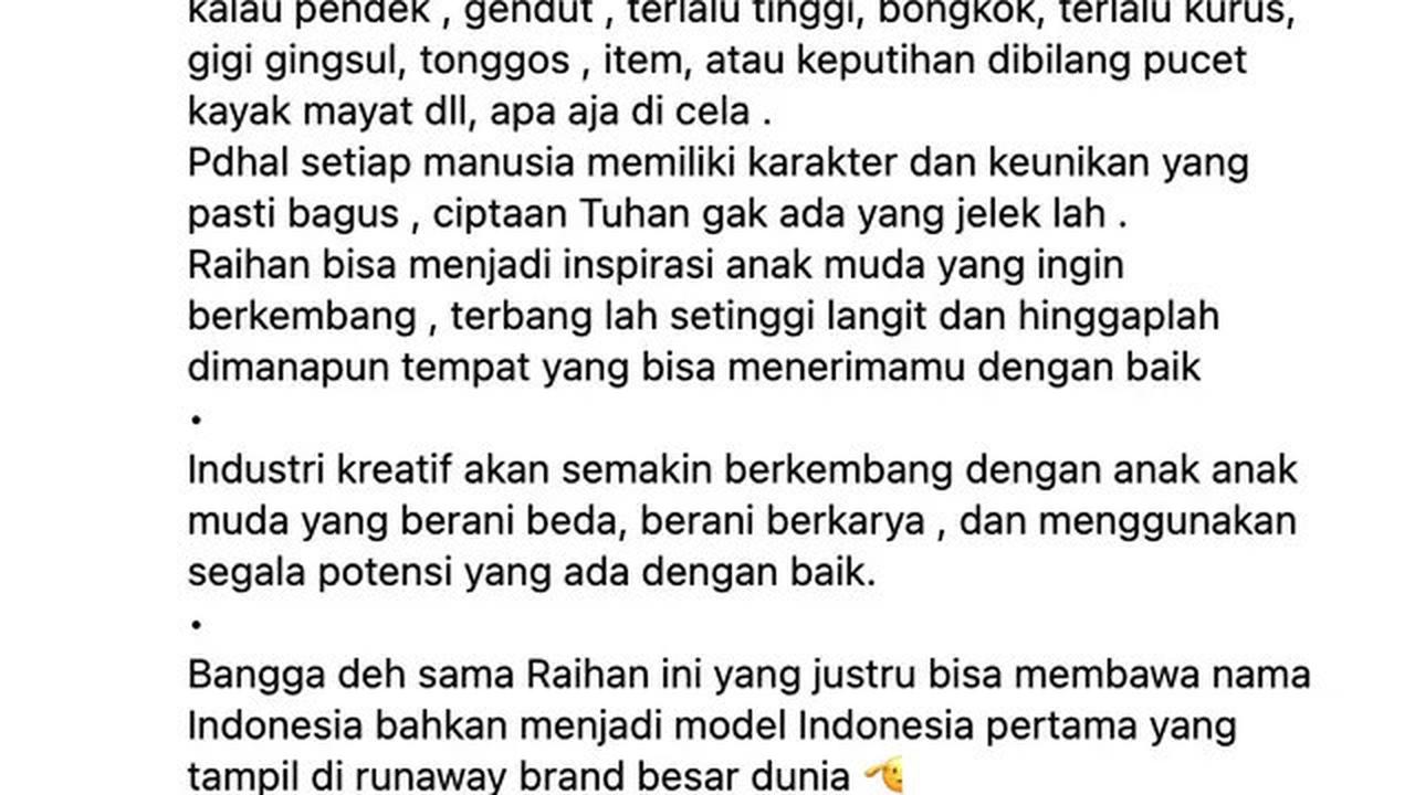 Viral Raihan Fahrizal Ditolak di Indonesia Kini Jadi Model Louis Vuitton, Melly Goeslaw Mengkritik Pedas