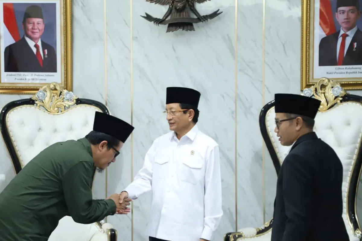 Cucu pendiri NU Temui Menteri Agama KH Nasaruddin Umar