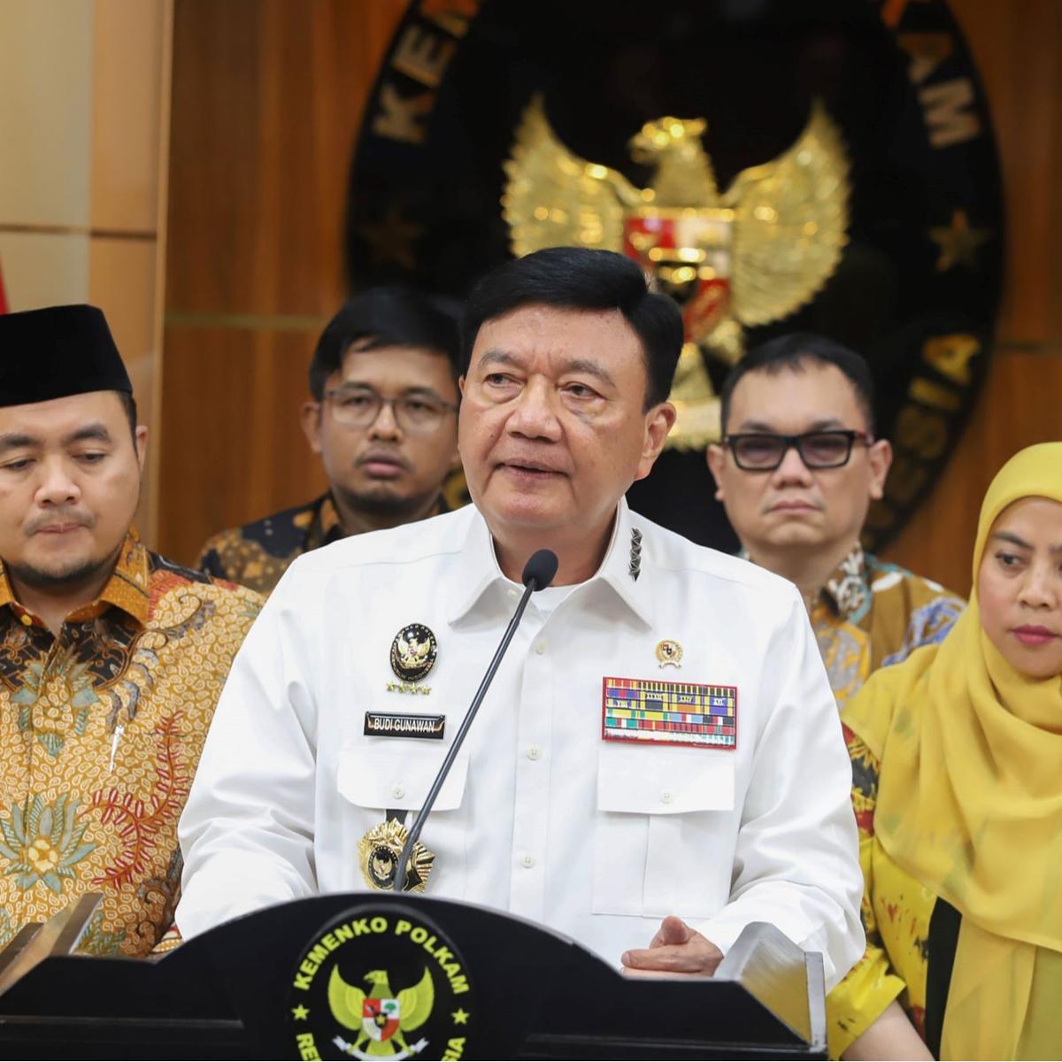 Menko Polkam Budi Gunawan konpers terkait Pilkada Serentak 2024