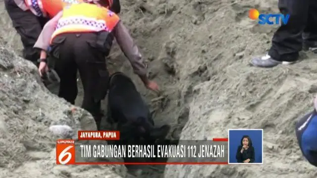 Anjing Pelacak Temukan 112 Jenazah Korban Banjir Sentani Papua