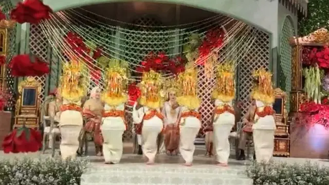 Pernikahan Adat Palembang Rasyid Rajasa dan Tamara Kalla. (credit: instagram.com/ruby_26)