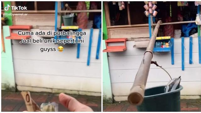 Viral Jual Beli Pakai Ember Ini Kelewat Kreatif, Salah Satu Tradisi Unik