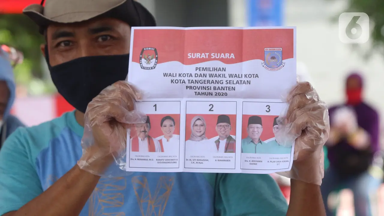 Wajib Kenakan Sarung Tangan  di Pilkada Tangsel 2020