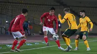 Timnas Indonesia U-23 kandas 0-1 dari Australia U-23 pada leg kedua Kualifikasi Piala Asia U-23 2022 yang digelar di Tajikistan. (Dok. PSSI)