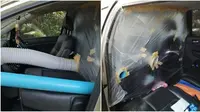 Jemput anak yang pulang dari Italia, ayah ini buatkan ruang isolasi di mobil dan rumah (Sumber: sinchew)