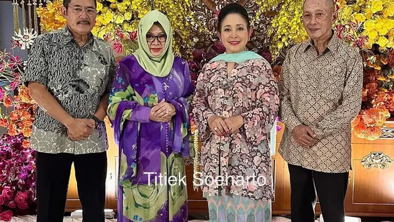 Potret Titiek Soeharto Hadiri Pernikahan Putra Ari Sigit, Kental Adat Jawa