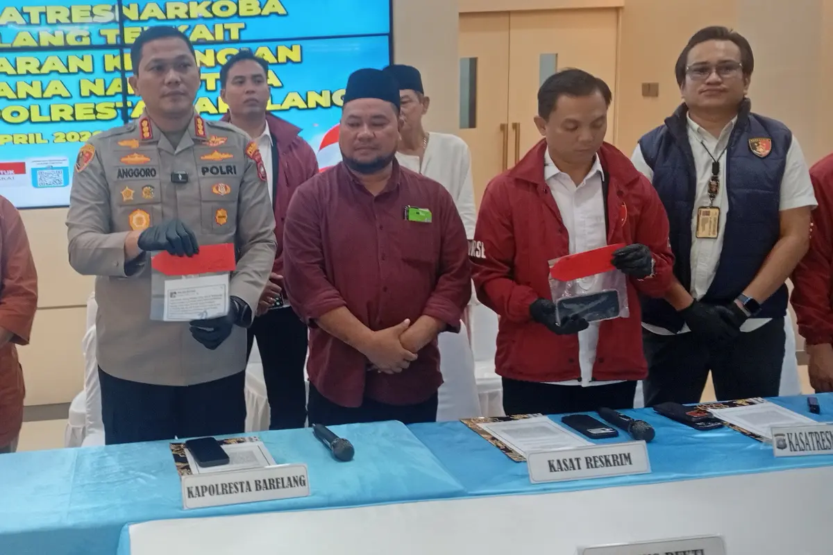Polresta Barelang ungkap pelaku ujaran kebencian. (Liputan6.com/Ajang Nurdin)