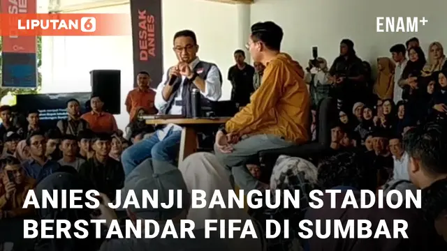 Anies Sampaikan Lima Janji untuk Warga Sumbar, Salah Satunya Stadion Berstandar FIFA