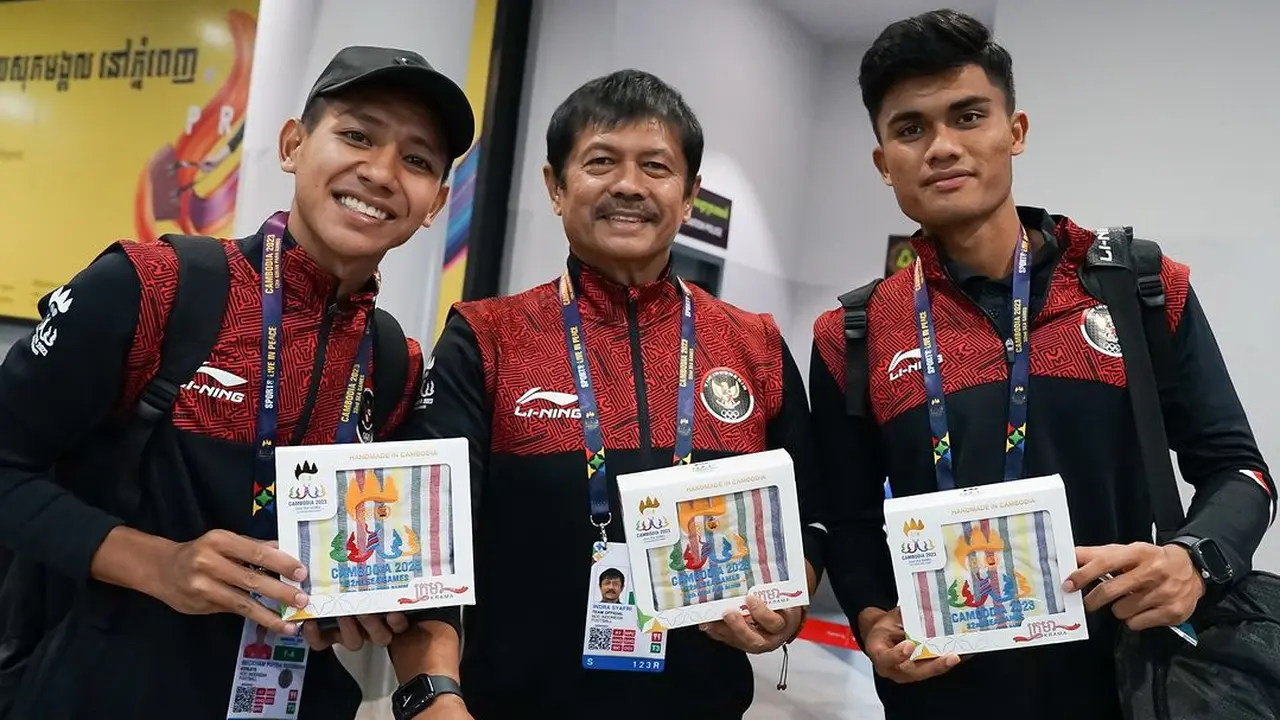 Timnas Indonesia U-22 tiba di Kamboja.