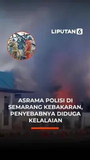 Asrama Polisi di Semarang Kebakaran