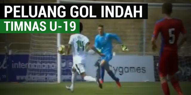 VIDEO: Timnas Indonesia U-19 Gagal Cetak Gol Indah ke Gawang Rep Ceska