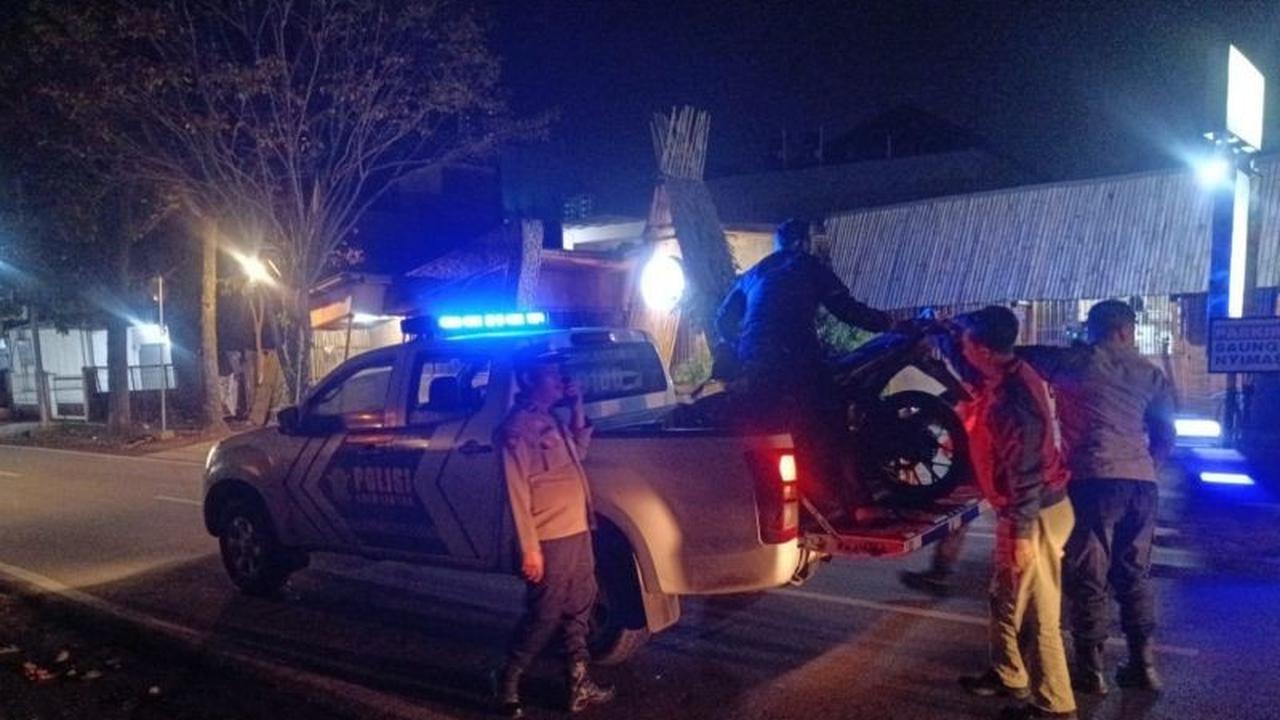 Polisi Bubarkan Balapan Liar dan Perang Sarung di Garut, Amankan Motor Modifikasi