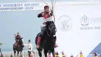 Indonesia berhasil bawa pulang medali Perunggu pada Horseback Archery Asian Championship 2024.&nbsp;(Istimewa)